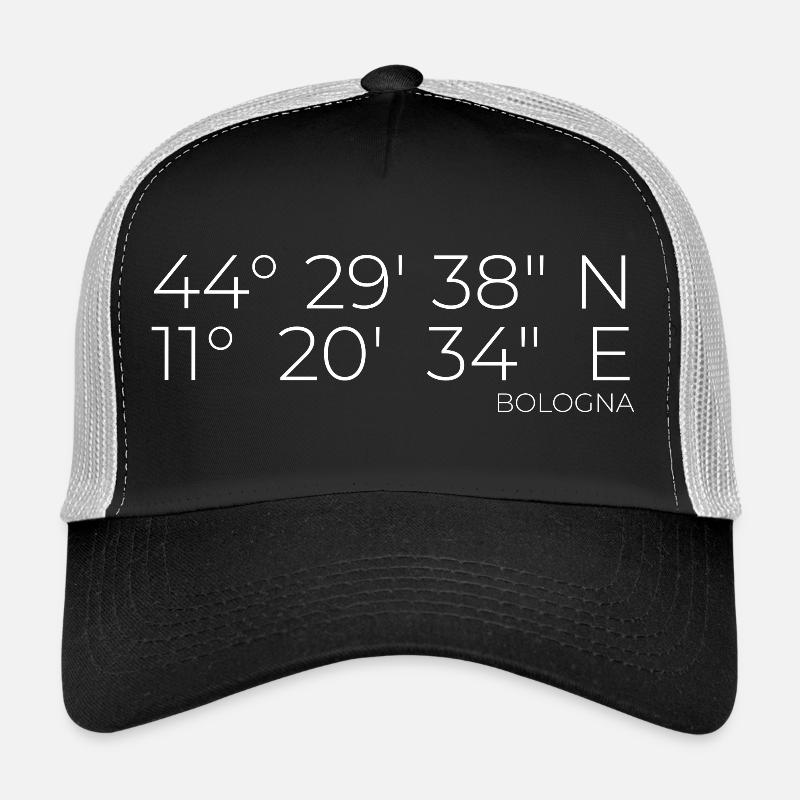 Coordonnées : Bologne, Italie Casquette trucker 