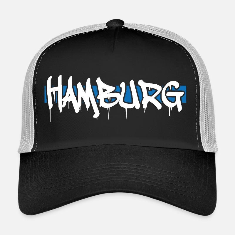 Hamburg - Trucker Cap - Schwarz/Steingrau
