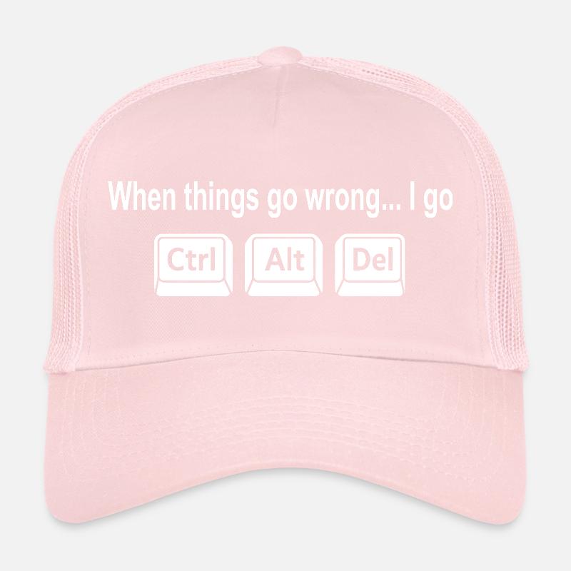 Programmeur Clavier Raccourci Nerd Humour Casquette trucker 