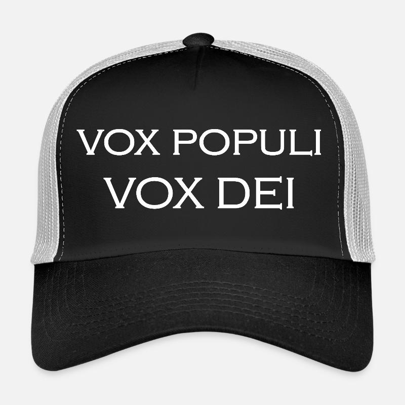 VOX_POPULI-_VOX_DEI - Trucker Cap - black/stone grey