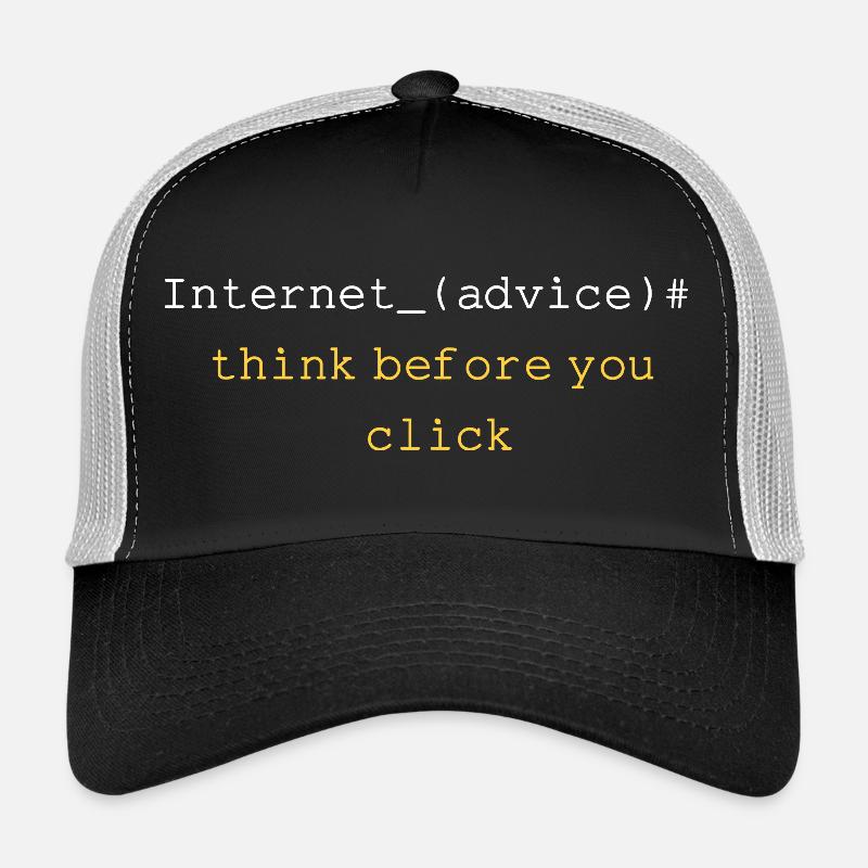 DENKEN SIE NACH, BEVOR SIE KLICKEN Trucker Cap