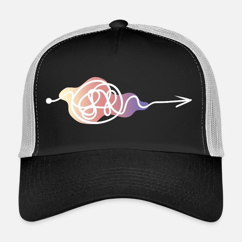 Lignes pastel Flèche Design Casquette trucker 