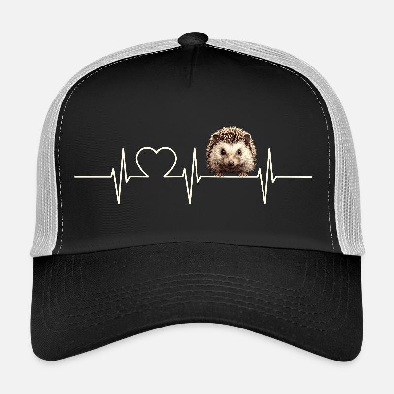 Hérisson - Casquette trucker - noir/gris pierre