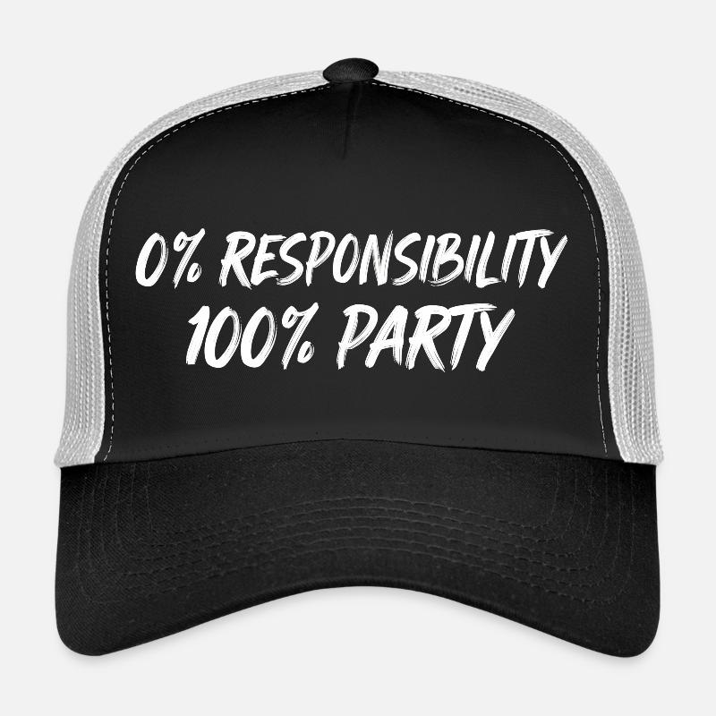 0% Responsibility 100% Party Trucker Cap