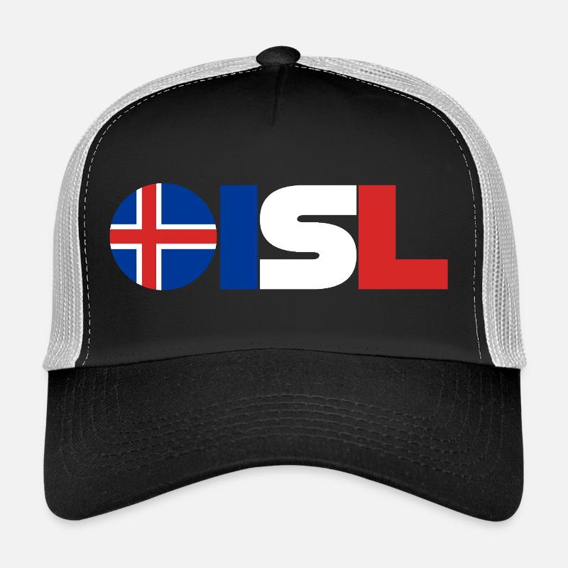 Iceland - Trucker Cap - black/stone grey