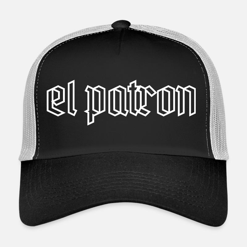 El Patron – Der Top G Look - Trucker Cap - Schwarz/Steingrau