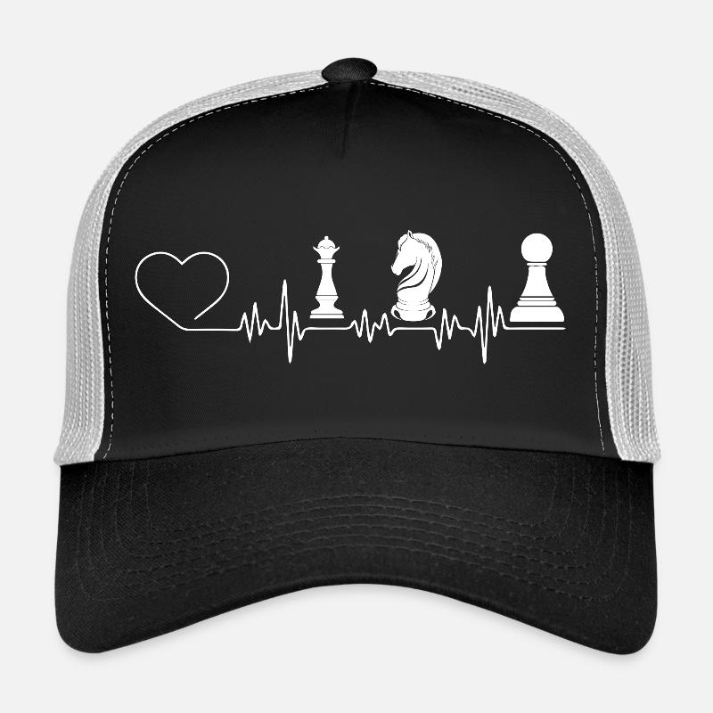 Herzschlag-Schachpartien Trucker Cap