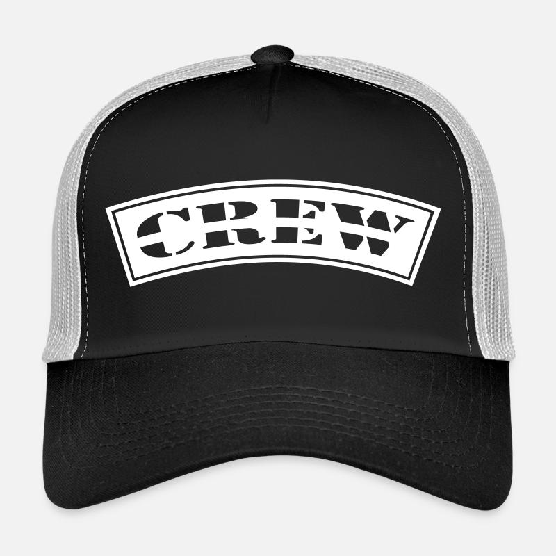 Crew Curved Design Patch Trucker Cap