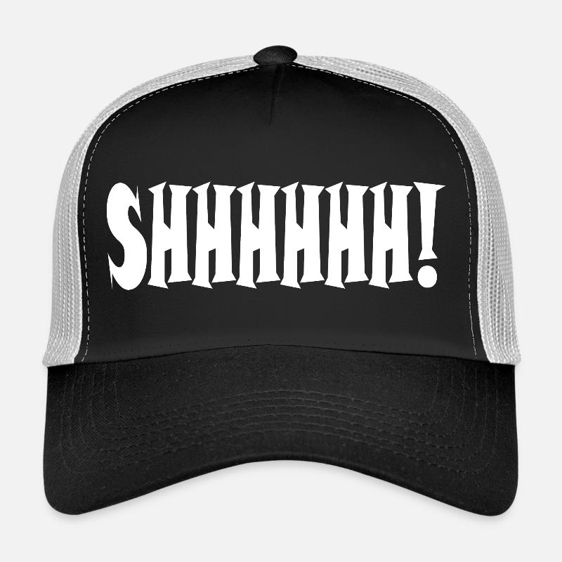 Chut ! Typographie minimaliste Casquette trucker 