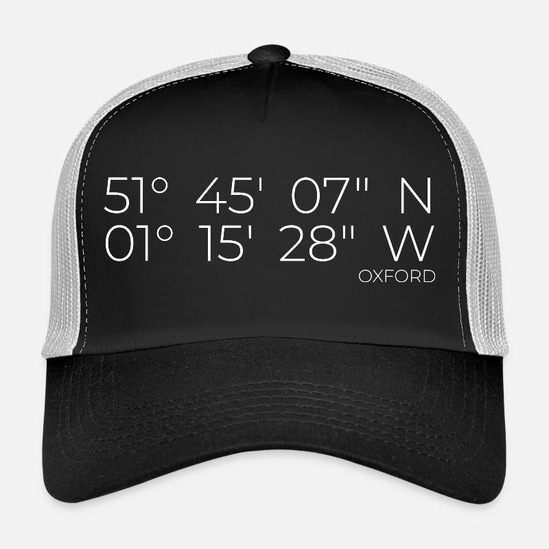 Coordonnées Oxford, Angleterre Casquette trucker 