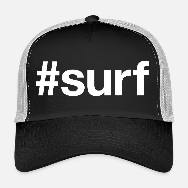 SURF Surfer Planche de surf - Casquette trucker  - noir/gris pierre