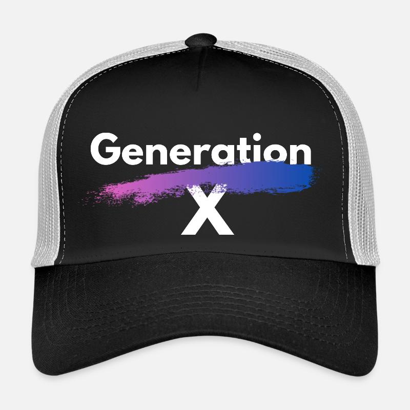 Generation X - Trucker Cap - Schwarz/Steingrau