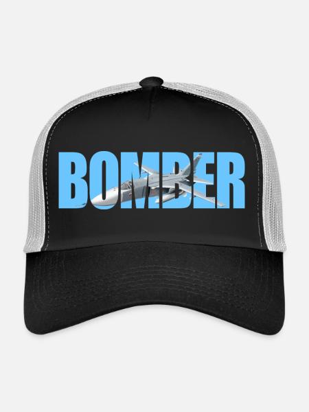 bombardier Su-24 - Casquette trucker  - noir/gris pierre - Devant