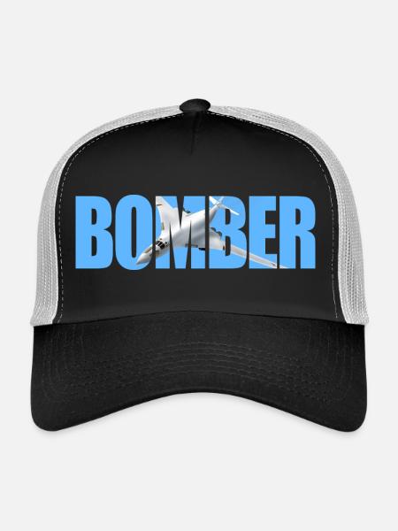 Bomber Tu-160 - Trucker Cap - Schwarz/Steingrau - Vorne