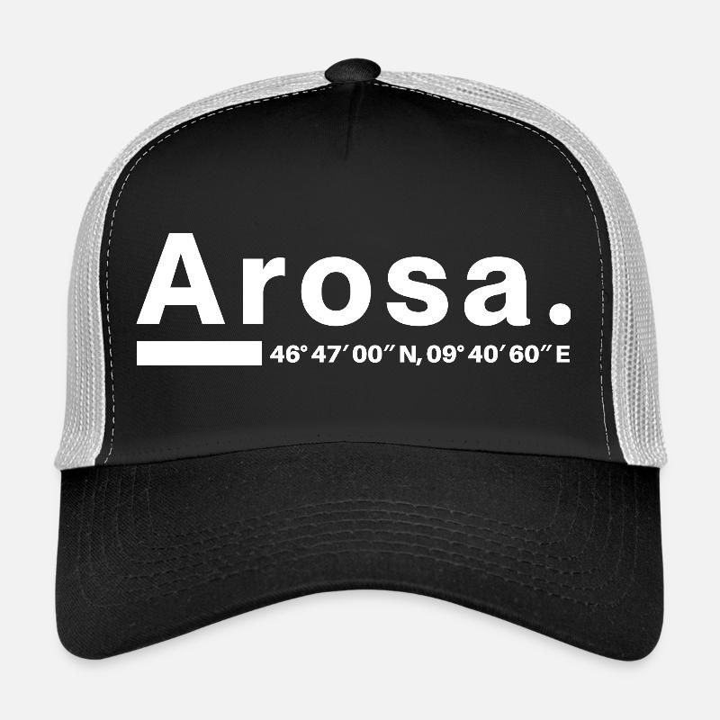 Arosa coordinates Graubünden Aroser Aroserin Trucker Cap