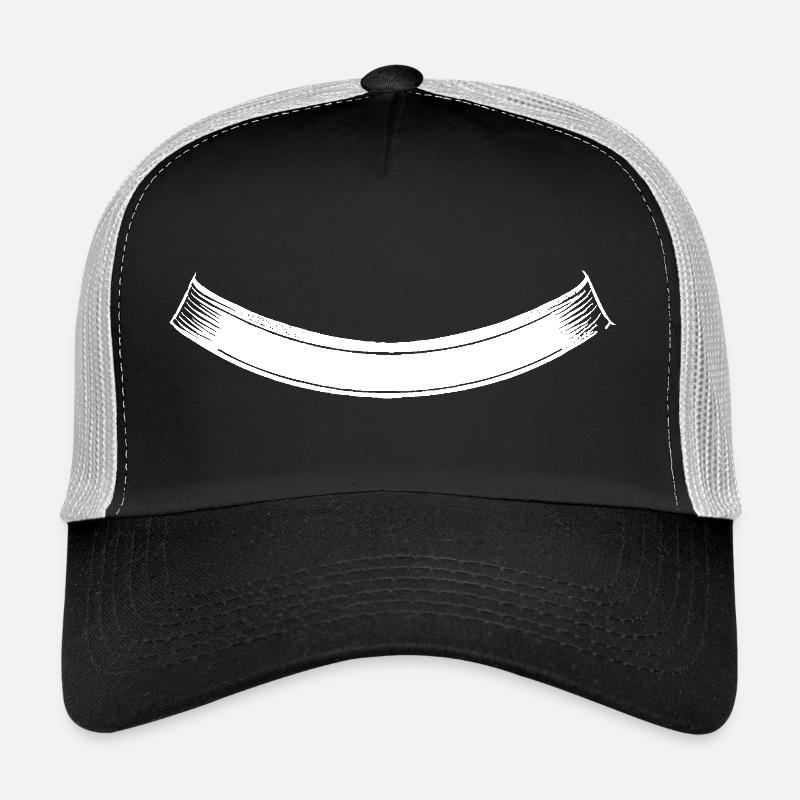 Ruban | Arc | Banderole Sheet Bottom Blanc Casquette trucker 