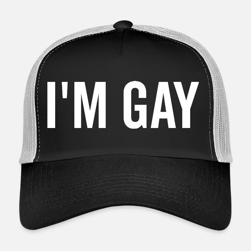 Ich bin schwul - Trucker Cap - Schwarz/Steingrau