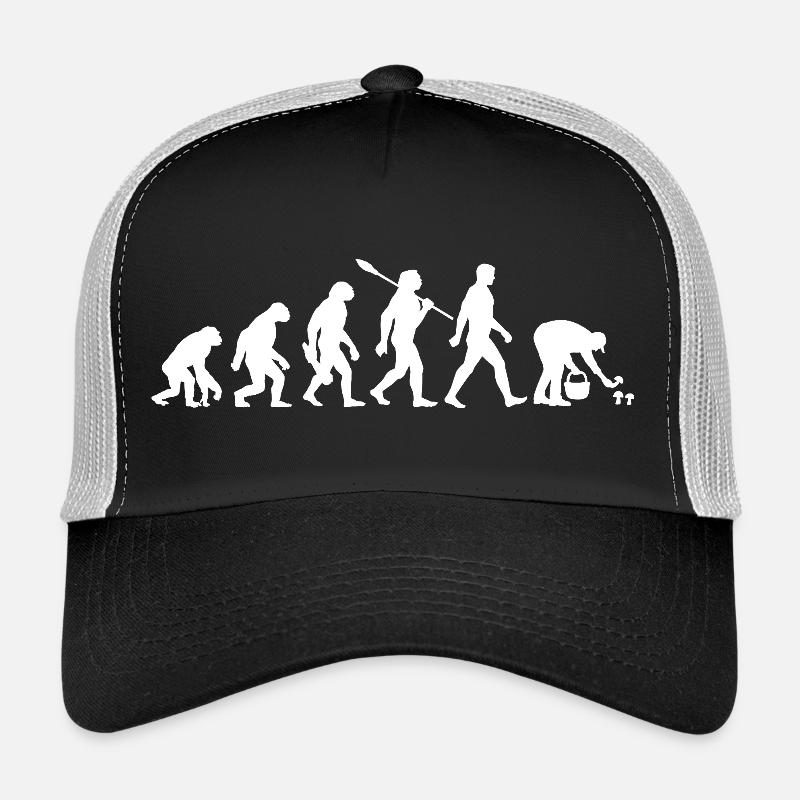 Evolution Pilzsammler, Pilze sammeln Trucker Cap