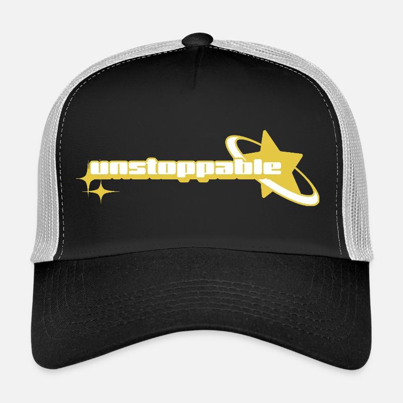 Star Astronaut Design _ Yellow Trucker Cap