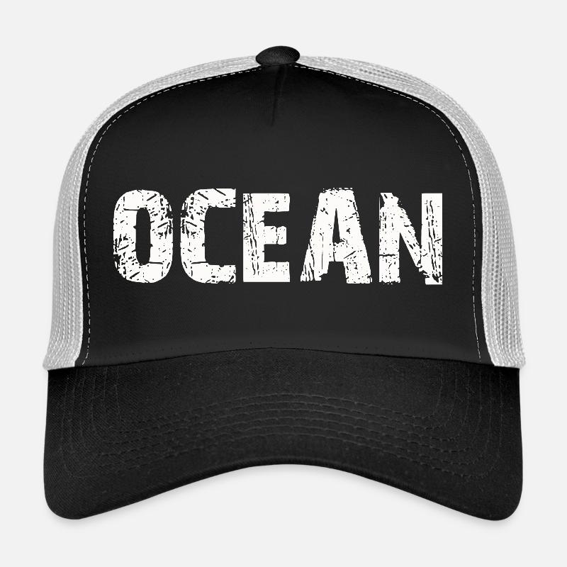 OCEAN - Trucker Cap - Schwarz/Steingrau