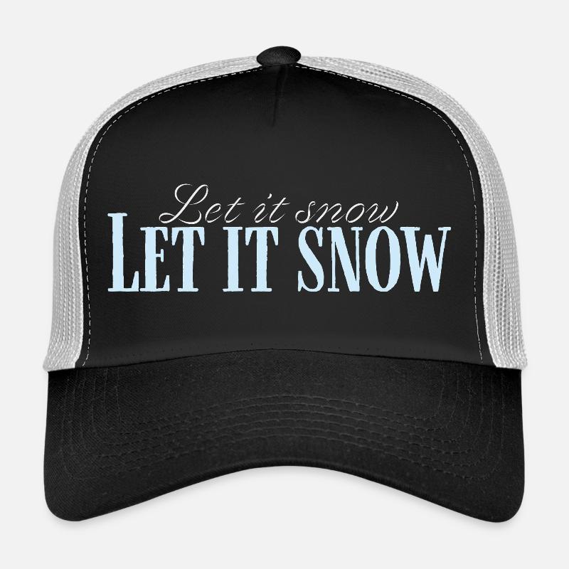 Let It Snow Script Bleu Glacé - Trucker Cap - black/stone grey