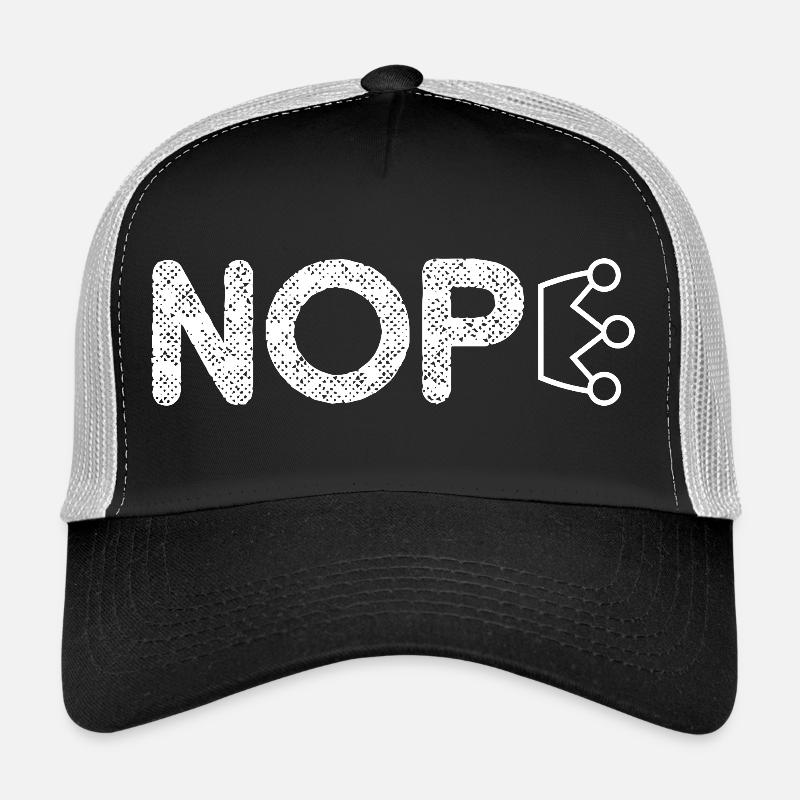 Pas de mouvement des rois Pas de rois avec la couronne du roi Casquette trucker 