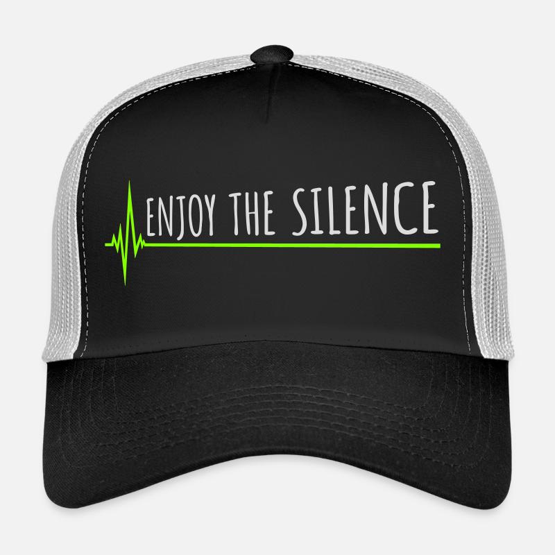 Profitez du silence Dire calme Silence Introverti Casquette trucker 