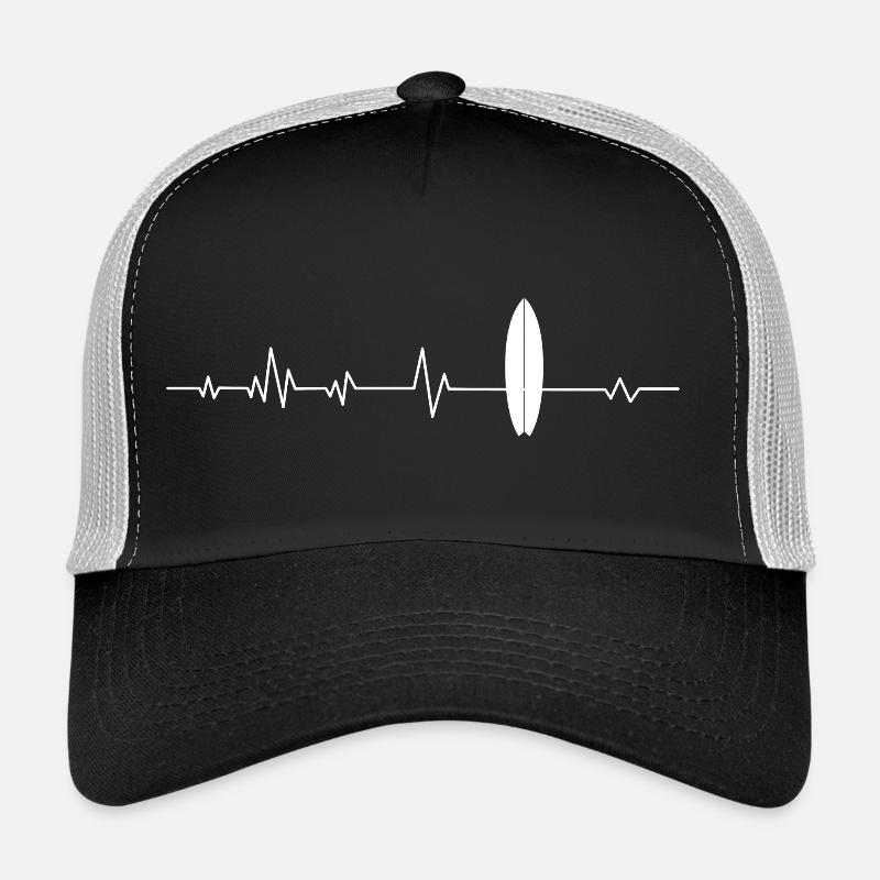 Surfbrett Surfer - Trucker Cap - Schwarz/Steingrau
