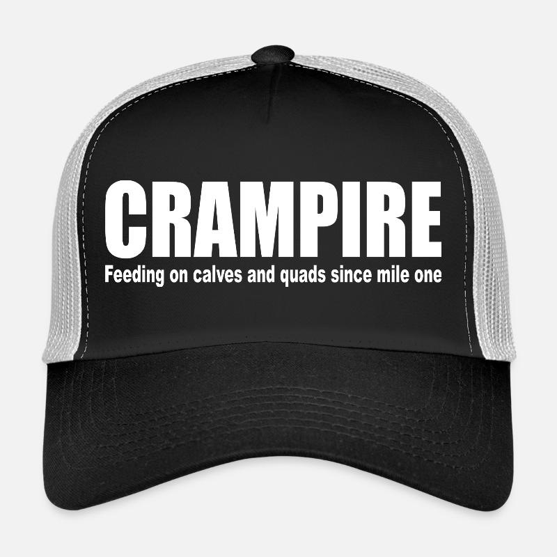 CRAMPIRE Waden Quads Marathon Running Vampir - Trucker Cap - Schwarz/Steingrau