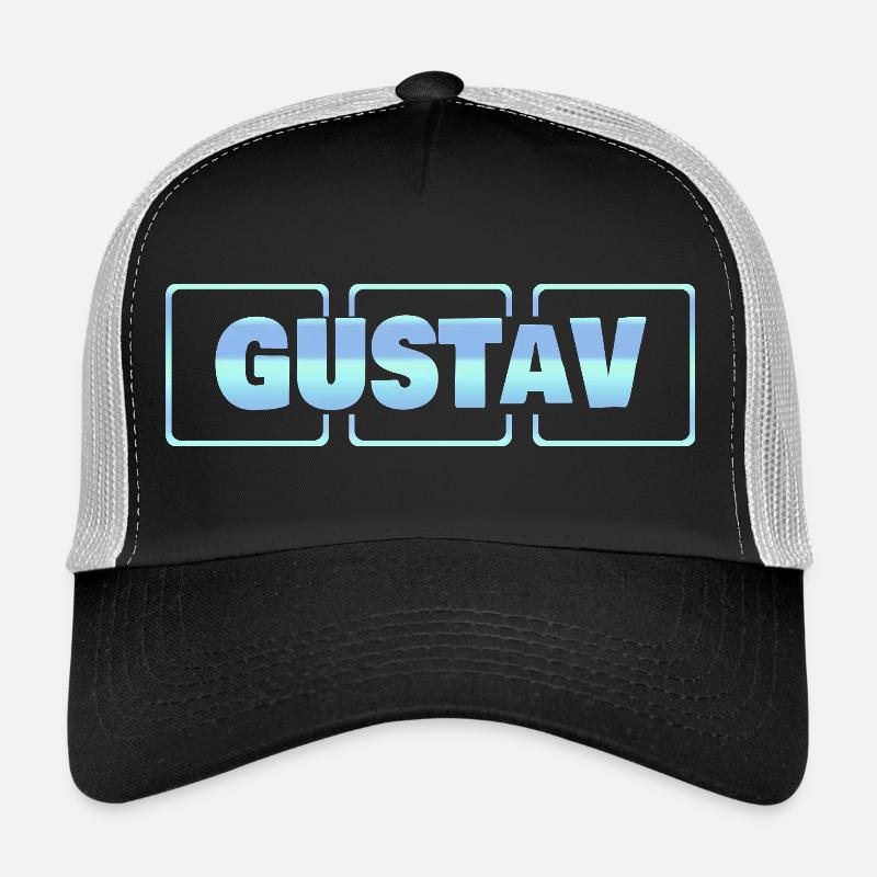 Gustav Blau Casquette trucker 
