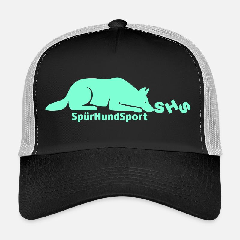 Logo SHS, aigue-marine Casquette trucker 