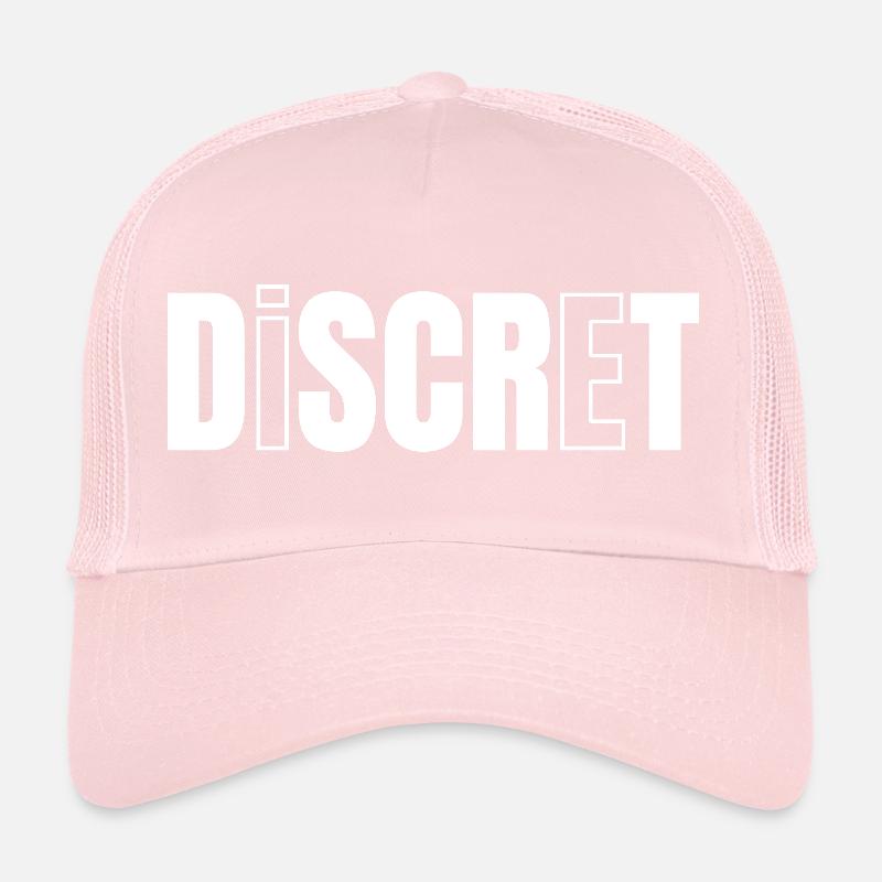 DISCRET !  Casquette trucker 