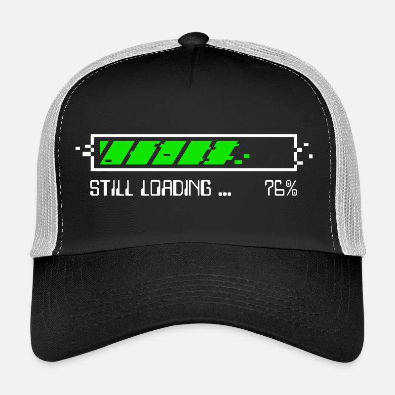 Still Loading – Patience Gamer - BLC - Casquette trucker  - noir/gris pierre