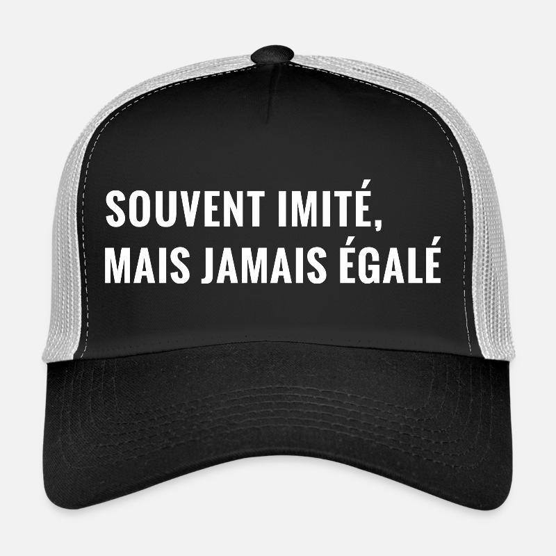 Souvent imité, mais jamais égalé. Casquette trucker 