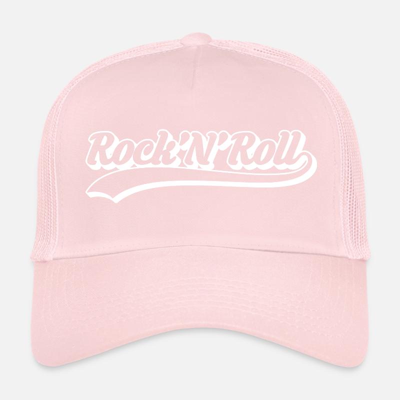 Rock 'N' Roll Retro Script Trucker Cap
