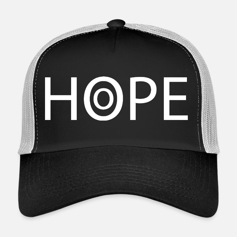 HOPE White Casquette trucker 
