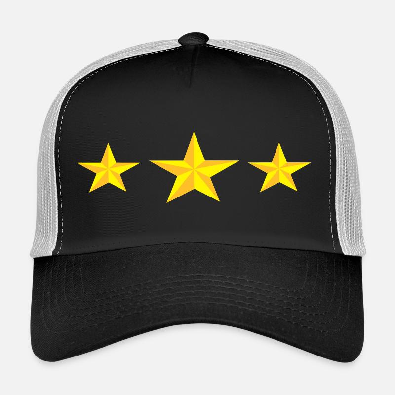 TroisEtoiles - Trucker Cap - black/stone grey