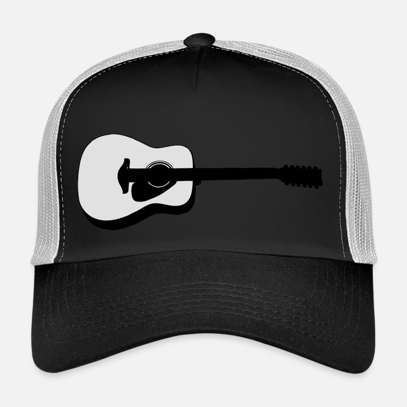 Gitarre - Trucker Cap - Schwarz/Steingrau