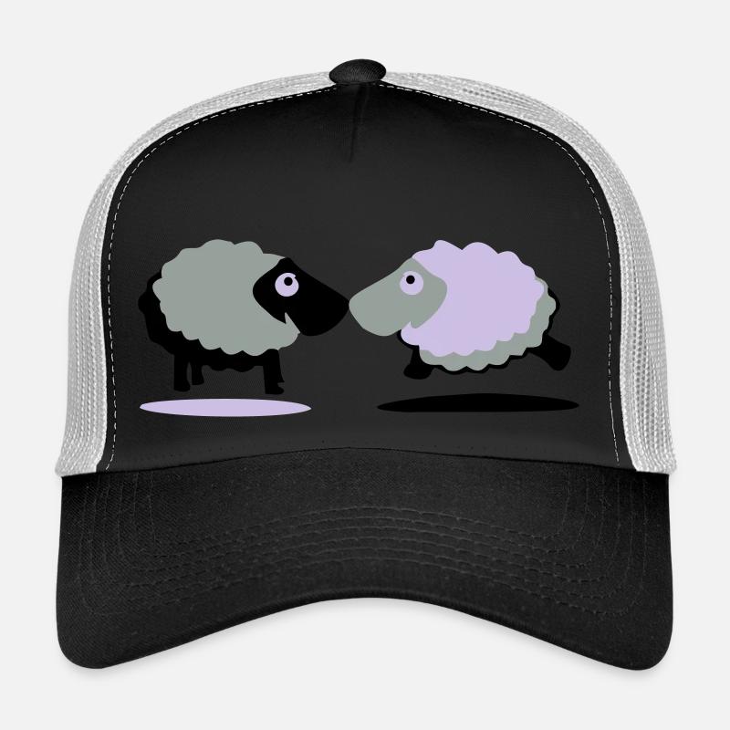 sheep - Trucker Cap - black/stone grey