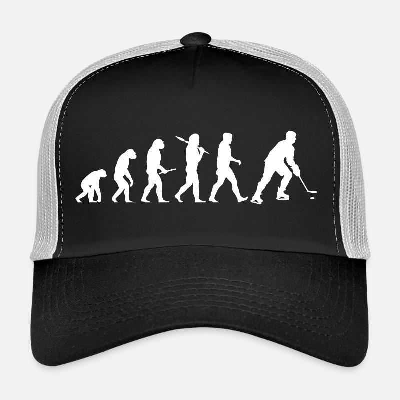 Eishockey Evolution - Trucker Cap - Schwarz/Steingrau