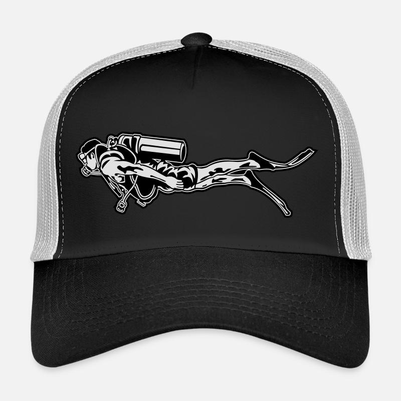 Taucher - Trucker Cap - Schwarz/Steingrau