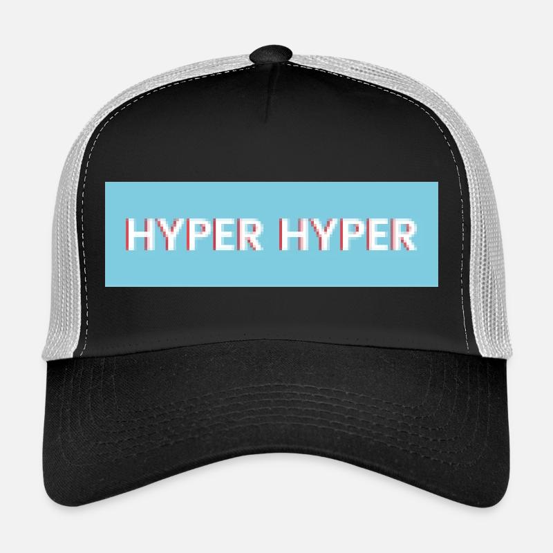 HYPER HYPER Pixel - Trucker Cap - Schwarz/Steingrau