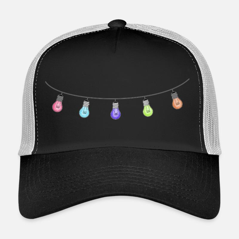 Lichterkette - Trucker Cap - Schwarz/Steingrau