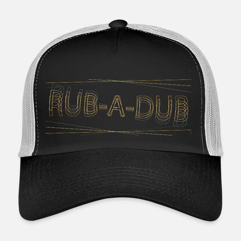 rubadub - Casquette trucker  - noir/gris pierre