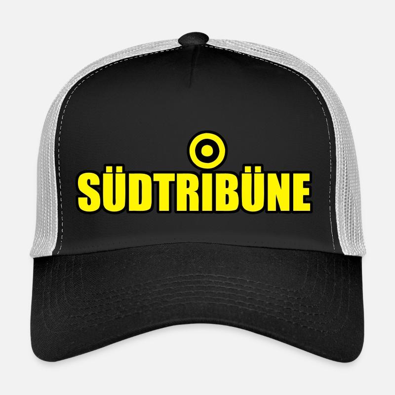 Südtribüne Dortmund - Trucker Cap - Schwarz/Steingrau