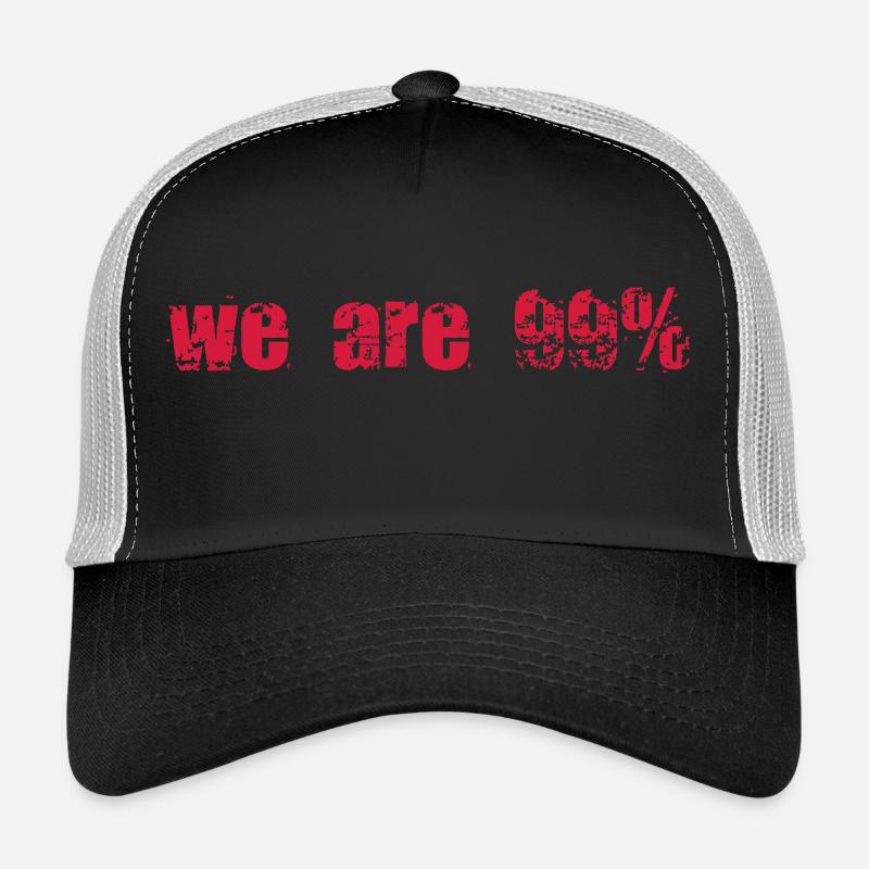 anonymous we are 99% - Trucker Cap - Schwarz/Steingrau
