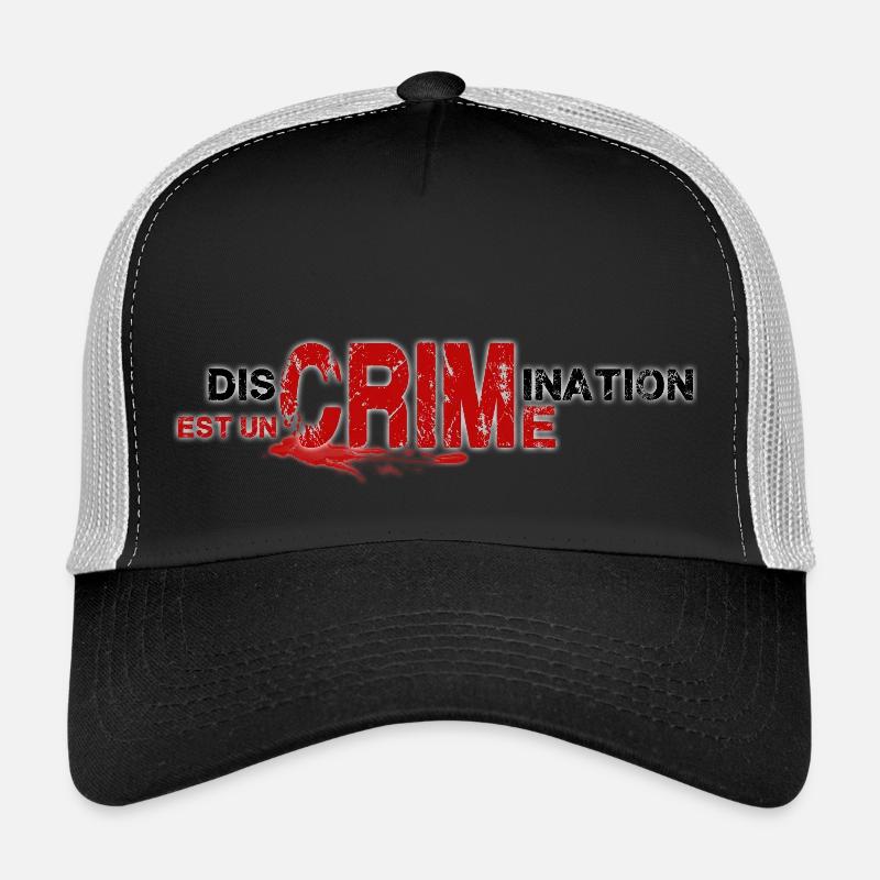 discrimination - Trucker Cap - black/stone grey