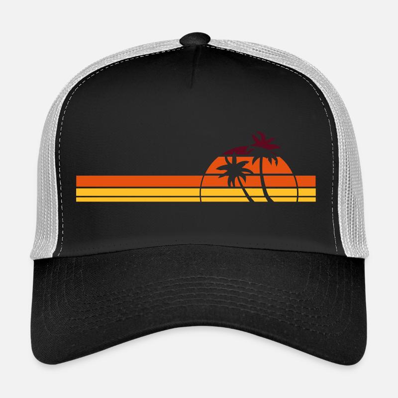sunset - Trucker Cap - black/stone grey