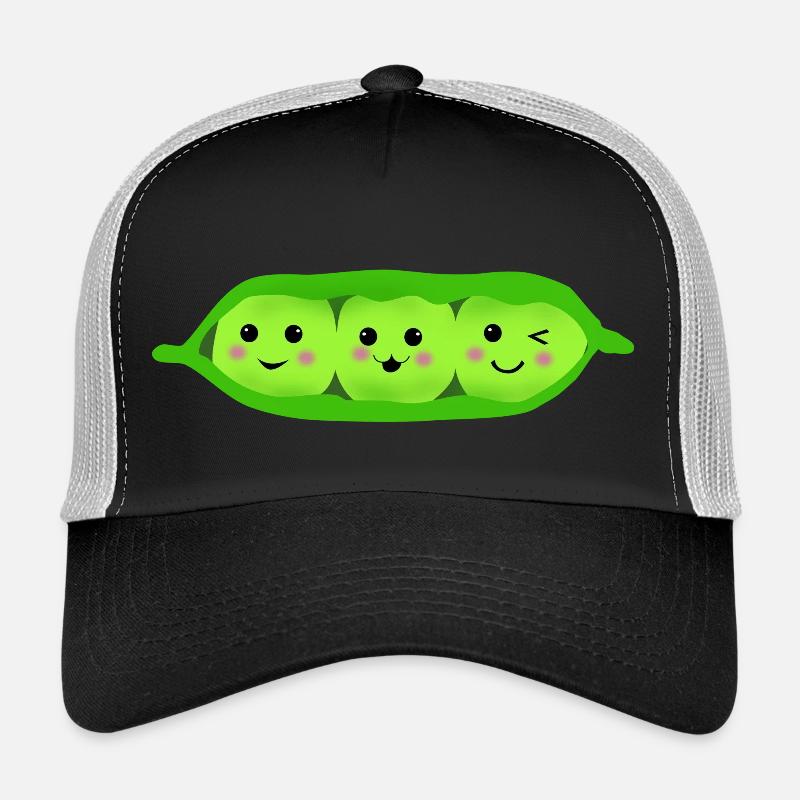 three pea in a pod - Trucker Cap - Schwarz/Steingrau
