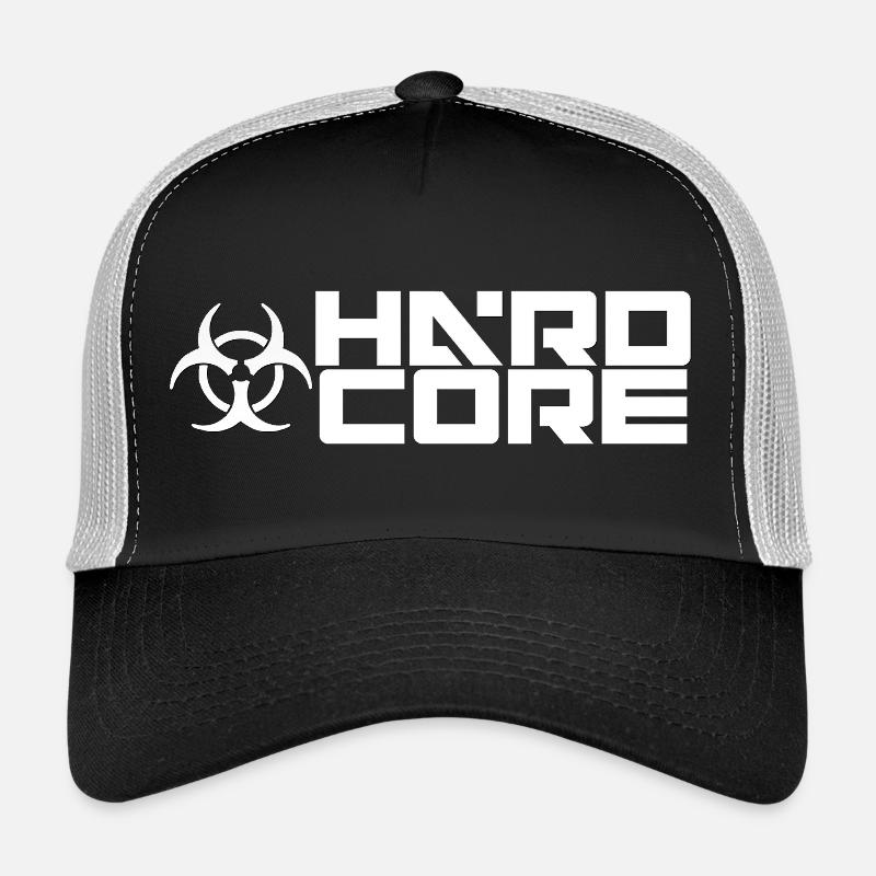 hard-core5 - Casquette trucker  - noir/gris pierre